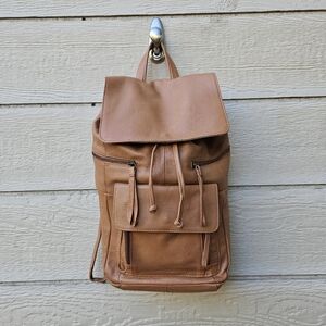 Day & Mood Hannah backpack light brown leather Desert Sand
